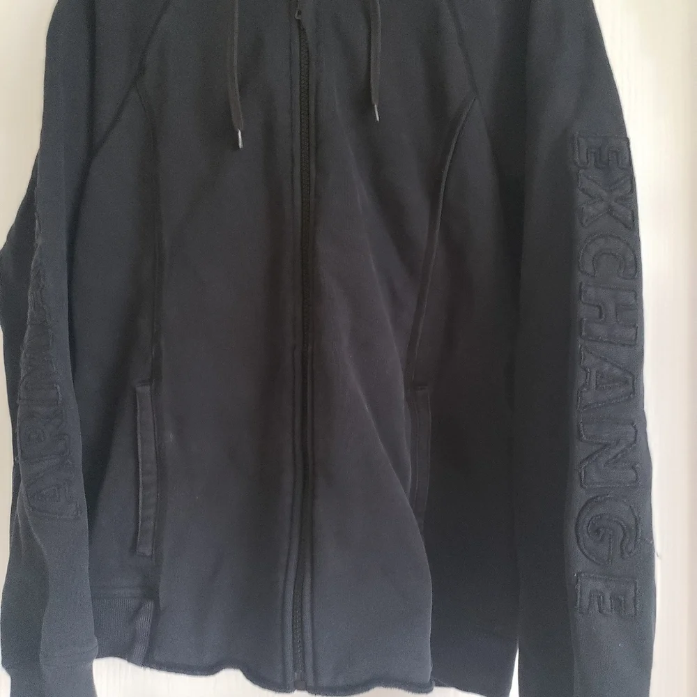 A|X • logo hoodie zip up jacket